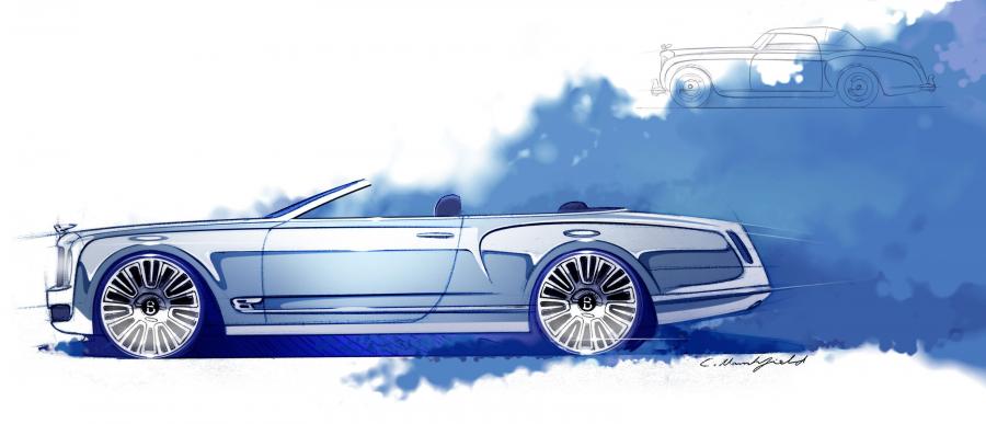  Bentley Mulsanne Convertible Concept Sketches 2012 года  (фото 4 из 4)
